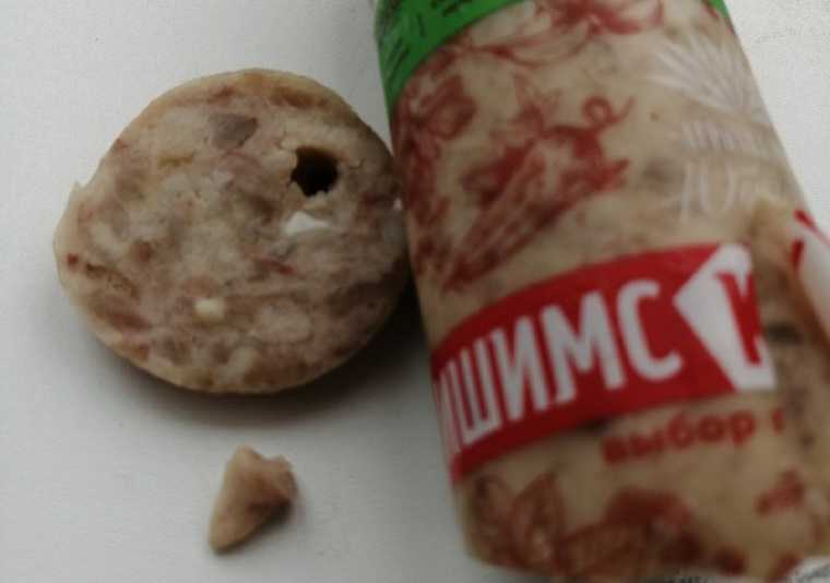В тюменской колбасе нашли зуб. ФОТО